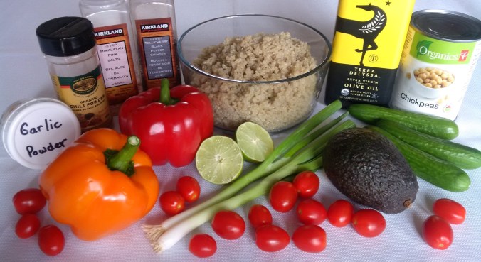 Ingredients for Quinoa Salad